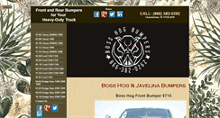 Desktop Screenshot of bosshogbumpers.com